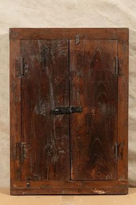 Biscottini Puerta interior ventana 45,5 x 6,5 x 62,5 cm – Puerta de madera – Puertas de interior y exterior – Decoración casa
