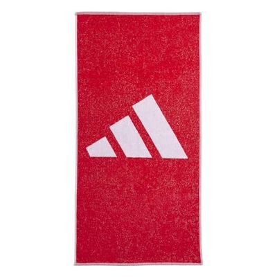 adidas Unisex Adulto Brand Stripes Towel, Pure Ruby, One Size