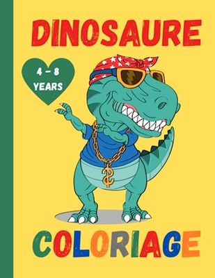 LIVRE DE COLORIAGE DINOSAURE: 50 coloriages de dinosaure pour éveiller la créativité de votre enfant