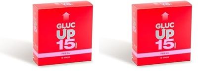 Gluc Up Gluc Up 15 - Glucosa, Sticks 30 ml x 10 uds, Sabor fresa, Indicado para bajadas de glucosa 140 ml (Paquete de 2)