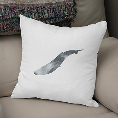 Bonamaison, Housse de Coussin Décorative - 100% Polyester - Fermeture éclair cachée, Dimensions: 50x50 Cm - Conçu et fabriqué en Turquie