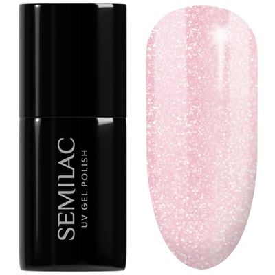 Semilac Vernis à ongles gels semi-permanents UV 164 Pink Crystals 7ml
