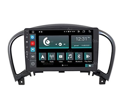 Konkretne radio samochodowe dla Nissan Juke z GPS i pojedynczą kamerą w standardzie Android GPS Bluetooth WiFi USB DAB+ Touchscreen 9" 8core Carplay AndroidAuto