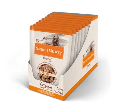 Nature's Variety Original No Grain Paté per Cani Adulti con Pollo 300 g x 8