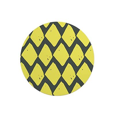 Questo Casa, Round Digital Printed Mouse Pad, Non-Slip Base, for Office and Home, Diameter:22cm