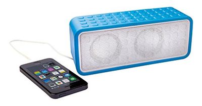 DYNABASS Con potenza sonora-altoparlanti Bass Dyna batteria, 6 W, Blu