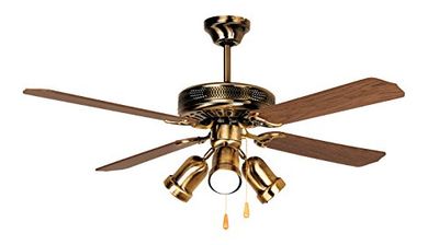 Orbegozo CT 30132 M Ventoinha de teto com luz, 4 pás reversíveis, diâmetro 132 cm, potência de 60 W e 3 velocidades