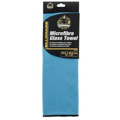 SUMEX Billionaire Glass Towel Microfibre Cloth Optimizes Cleaning Glass Without Scratches 40 x 40 cm Blue