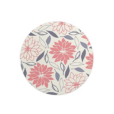 Questo Casa, Tapis de Souris Rond imprimé numérique avec Fond antidérapant pour Bureau et Maison Diamètre 22 cm