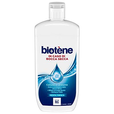 Biotene Collutorio Idratante, Aiuta a Proteggere dalla Bocca Secca, Effetto lunga durata, Igiene dentale, Alito Fresco, Gusto Menta 500ml