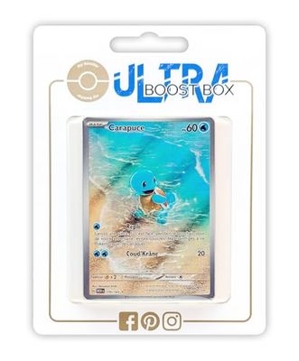 Carapuce 170/165 Alternative Pokémon Gallery Secrète - Myboost X Écarlate et Violet 3.5-151 Coffret de 10 Cartes Pokémon Françaises