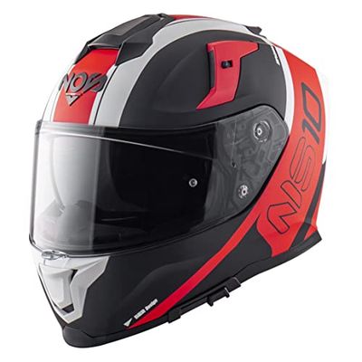 Hjälm Nos NS-10 ECE 22-06, Large, Fury Red