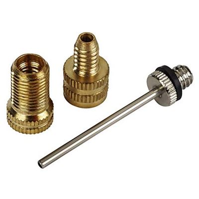 Hama Kit adattatore per pompa ad aria (per bicicletta, confezione da 3 pezzi) argento/oro