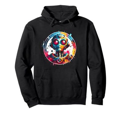 Robot Robotics Engineer Shirt Retro Vintage Robot Funny AI Pullover Hoodie
