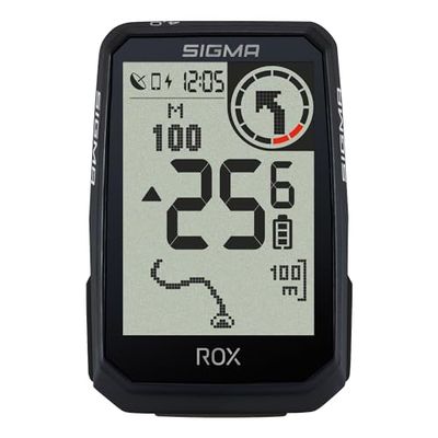 SIGMA ROX 4.0 Endurance Black | 41h d'autonomie de la Batterie | 30 Fonctions comme Le re-routage & l'altimétrie | Compatibilité E-Bike | Ant+&BLE |sans Outil | USB-C| Ordinateur de vélo sans Fil