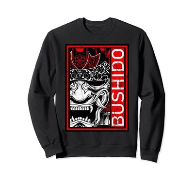 Maschera Samurai Bushido Oni giapponese Felpa