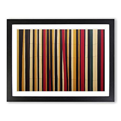 Abstract Forest Summer Vol.2 H1022 Framed Print for Living Room Bedroom Home Office Décor, Wall Art Picture Ready to Hang, Black A3 Frame (46 x 34 cm)