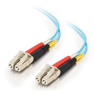 C2G 30m LC-LC 10Gb 50/125 OM3 Duplex Multimode PVC Fibre Optic kabel (LSZH) - Aqua