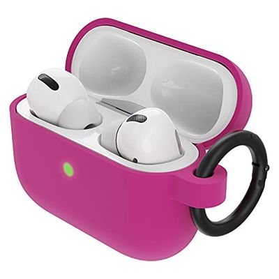 Otterbox Funda Soft Touch para AirPods Pro (1.ª gen 2019), Restistente a Caídas y Golpes, Ultra fina, Protege contra Arañazos y Rasguños, Incluye Mosquetón, Rosa