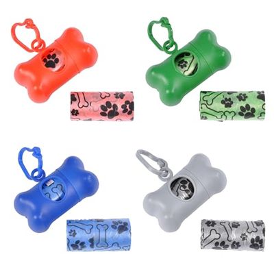 Love Story, dispensador de bolsas para excrementos con 2 rollos de 20 bolsas incluidas, 4 colores
