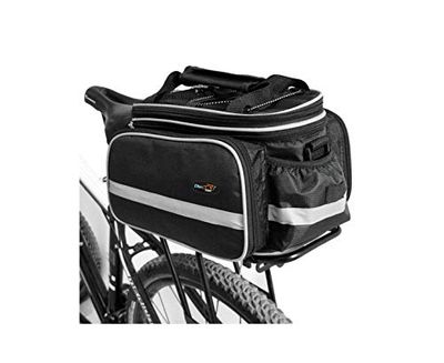 Disconano Sac de Transport étanche Multifonction pour siège arrière de vélo avec Housse imperméable (Noir)