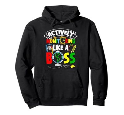 Actively Monitoring LIKE A Boss Actively Monitoring Boss Pullover Hoodie