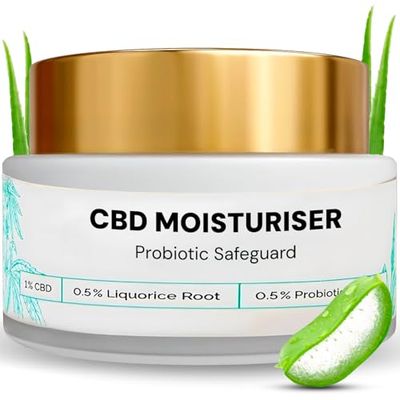 Avilia Set 2 Crema in Gel per Tutte le Pelli - Crema Idratante, Lenitiva e Riequilibrante - Crema Anti Rughe - Proteggi la Tua Pelle con la Crema Idratante Probiotica Safeguard CBD 50 ml