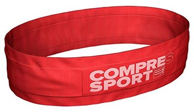 Compressport Adulto Free Belt Bianco Cintura da Corsa, Rosso, XL/XXL