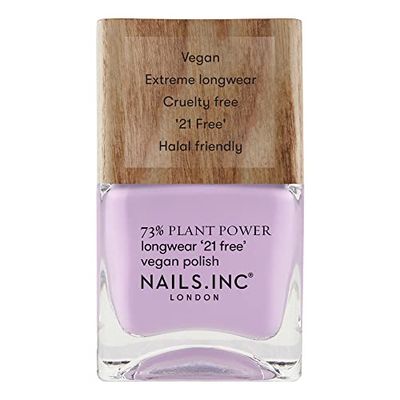 Nails.INC 73% Plant Power Nail Polish, Long Lasting Nail Color Lasts Up to 10 Days, Quick Drying, Cruelty Free, Vegan, 21 Free Formula, Alter Eco, (14ml)