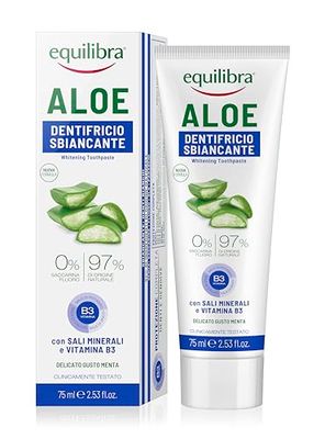 Equilibra Pasta do zębów wybielająca – aloes, 75ml