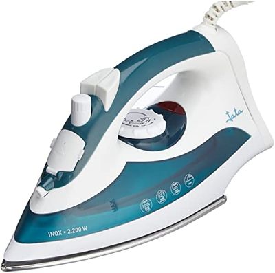 Jata PL120 Stoomstrijkijzer met roestvrijstalen zool, afneembare anti-kalknaald, verticale en verstelbare stoomstoot max. 60 g/min, temperatuurregelaar