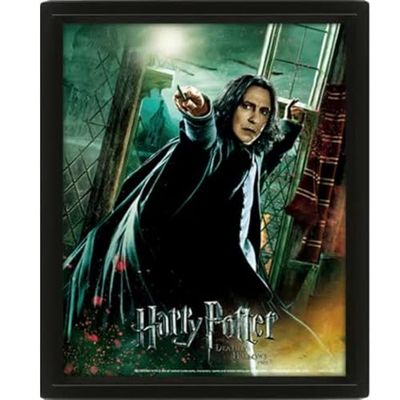 Pyramid International Harry Potter - Cornice 3D Deathly Hallows Snape, colore: Nero