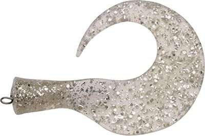 Abu Garcia Svartzonker MCMIO Spare Tails, Miljövänliga Ersättare För Mc Mio Stora Och Små Beten, Slitstark Plastisol För Sötvatten- Och Saltvattenfiske, Silverglitter 7.2 Cm