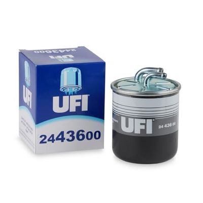 UFI Filtro Gasoil 24.436.00, filtro de combustível diesel de substituição, adequado para carros, adequado para modelos Chrysler, Mercedes Benz, Mitsubishi, Optare Group e Smart