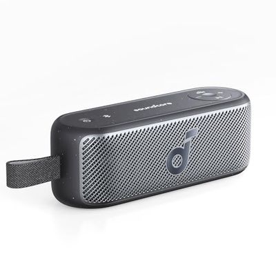 soundcore Motion 100 draagbare bluetoothluidspreker met draadloze Hi-Res Audio, twee drivers met volledig bereik voor stereogeluid, superdraagbaar ontwerp voor buiten, aanpasbare EQ, IPX7