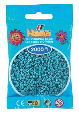 Desconhecido Hama Perlen 501-31 - pérolas, turquesa mini 2000 peças [Importado da Alemanha]