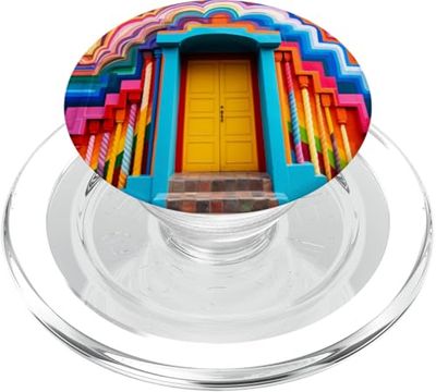 Arcoíris colorido PopSockets PopGrip para MagSafe