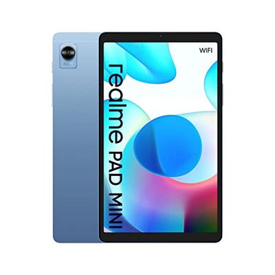 realme RMP2106, Pad mini Wifi 3+32.6400 mAh mega-batterij, 8,7" groot scherm, krachtige Unisoc T616-processor, 7,6 mm aluminium unibodyontwerp, 18W snelladen, tot 4 GB RAM+64 GB ROM, blauw