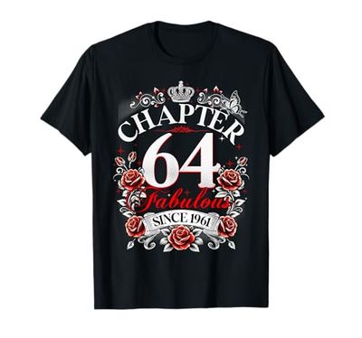 Womens Chapter 64 Fabulous Since 1961 64th Birthday Design Maglietta
