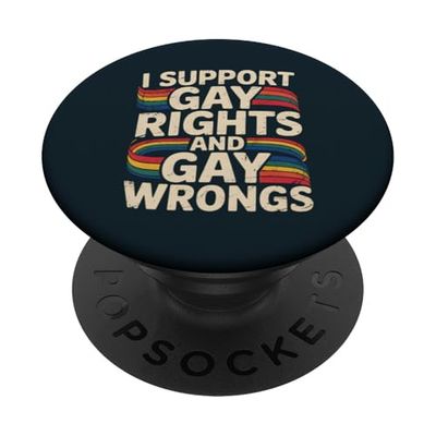 Mes del Orgullo LGBTQ Gay | Soporte Divertido Derechos Gay Gay Errores PopSockets PopGrip Adhesivo