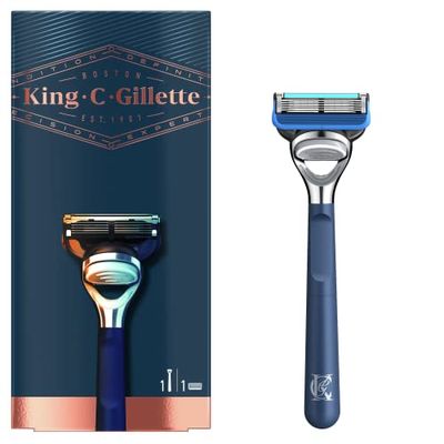 Gillette - Rasoio e profilatura per uomo con manico di rasoio e ricambio con rifinitore di precisione integrato e manico premium 50 g