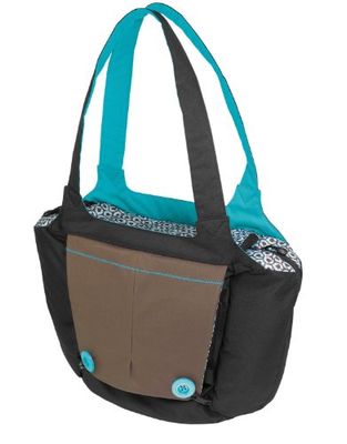 Hoppop 32130063 – Boosti'Bag, omklädningsväska och sitthängare i en Choco Bloom