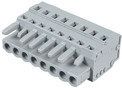 Wago 231-108/026-000 Gris connecteur de fils - Connecteurs de fils (Gris, Étain, 16 A, 14,48 g, 41,5 mm, 26,4 mm)