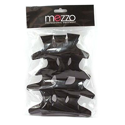 Promex AXS021 Pack de 12 Pinces Croco Longues Noires