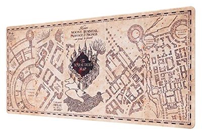 Grupo Erik XXL Mouse Pad Harry Potter | Gaming Desk Mat 31.5 x 13.8 inches Non-Slip Rubber Mat, Keyboard & Mouse Mat Large | The Marauders Map Harry Potter Gifts, Gaming Gifts Gamer