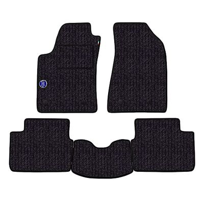 Car Mat Set for Nissan Primera 1999 to 2002 Fibre Floor Anthracite + Logo