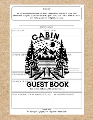 Cabin Guest Book
