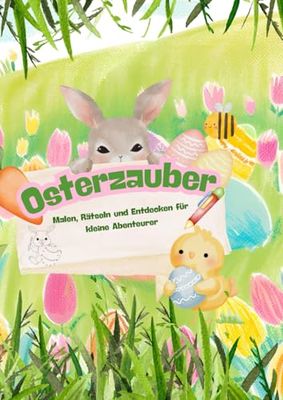 Malbuch-Rätselbuch-Zahlen verbinden-Osterzauber:Malen,Rätseln und Entdecken für kleine Abenteurer,ab 4 Jahren: Malen, Rätseln und Entdecken für Kinder ab 4 Jahren