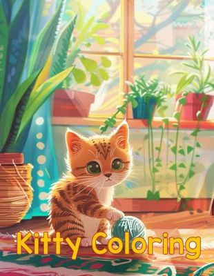 Cute Kitty Coloring Book: A Coloring Book Full of Cute Cats, Smiles, and Imagination