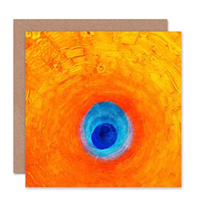 Wee Blue Coo Carte de vœux avec Motif Artistique Abstrait